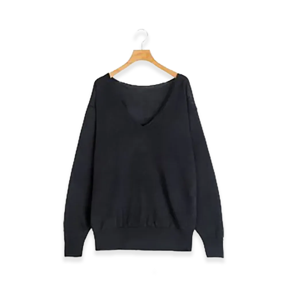 COMOLI Women's Linen Knit "Black"