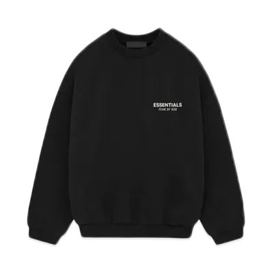 FEAR OF GOD Essentials Fleece Crewneck "Black"
