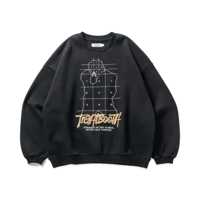 TIGHTBOOTH Revenge Man Crew Sweat "Black"
