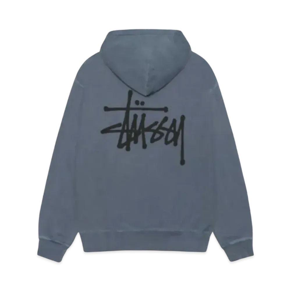 Stussy Basic Zip Hoodie Pigment Dyed "Navy"