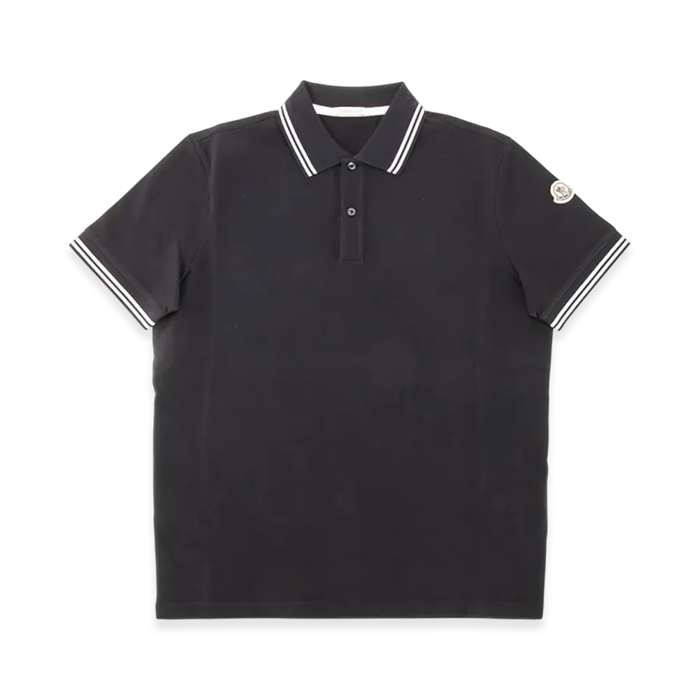 Moncler Men's Patch Polo Shirt "Navy"