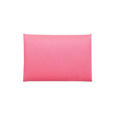 Hermes Calvi Veau Epsom "Rose Azale/Silver"