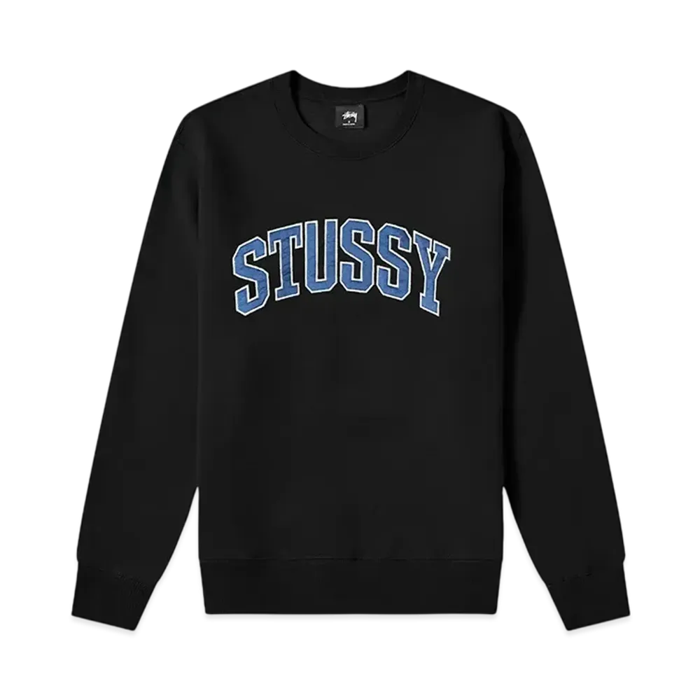 Stussy Arch App Crew Sweatshirts "Black"