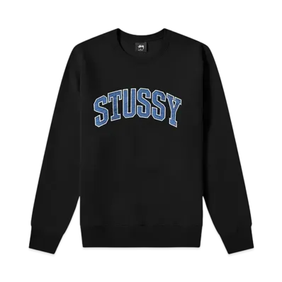 Stussy Arch App Crew Sweatshirts "Black"