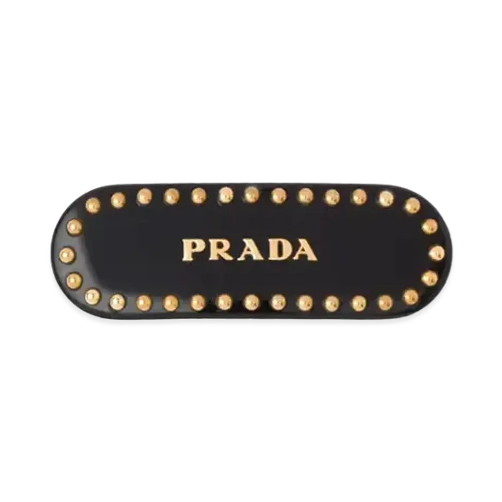 PRADA Plex Hair Clip "Black"
