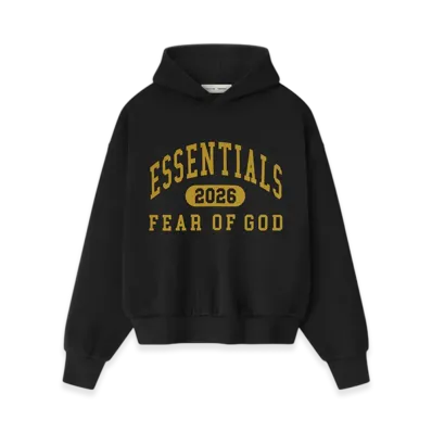 FEAR OF GOD ESSENTIALS Classic Fleece Hoodie "Vintage Black"