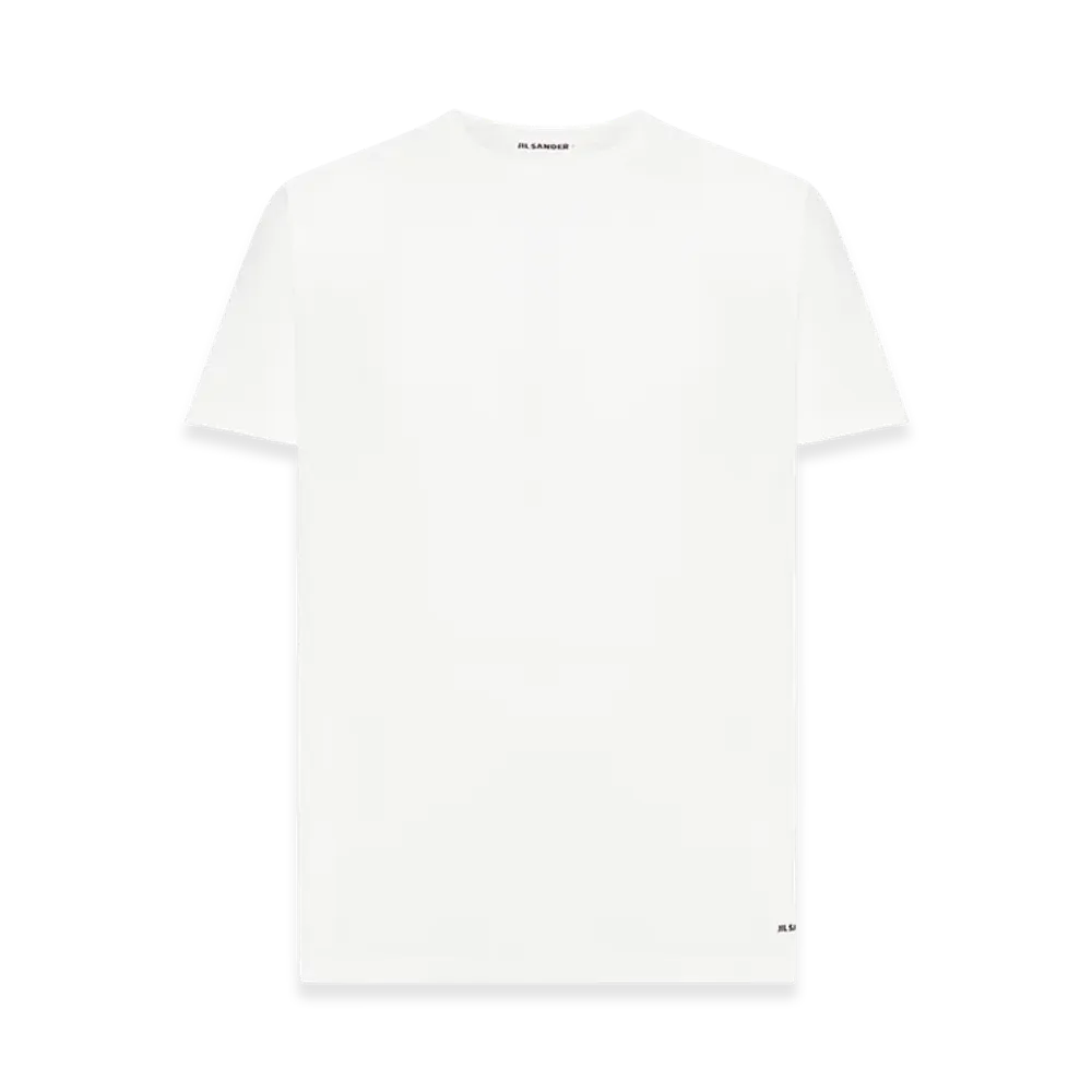 Jil Sander Crew Neck Cotton T-Shirt "White"