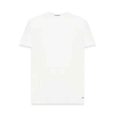Jil Sander Crew Neck Cotton T-Shirt "White"