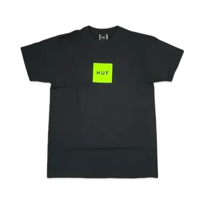 HUF Essentials Box Logo S/S Tee "Black"