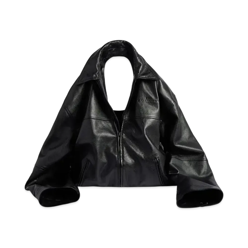 BALENCIAGA Garde Robe Leather Jacket Bag "Black"
