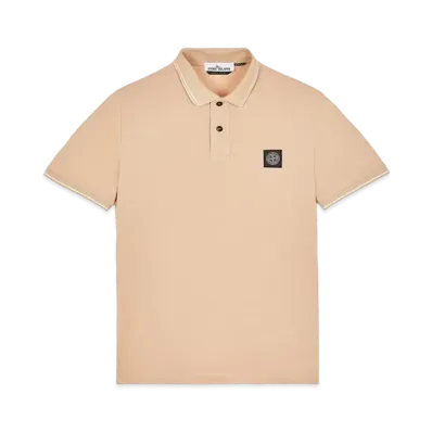Stone Island 22S18 STRETCH COTTON PIQUE_SLIM FIT "Pastel Pink"