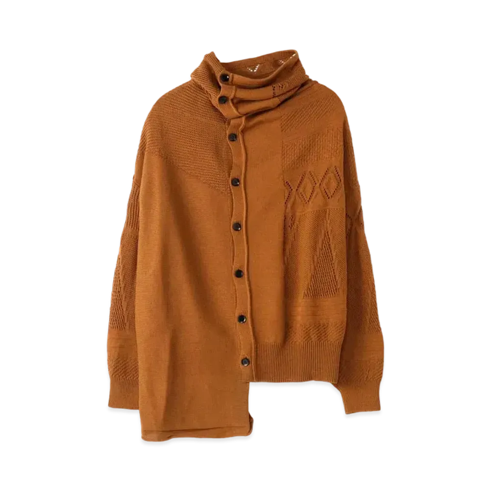 Yohji Yamamoto Y's RISMAT BY Y's PATCHWORK LACE DESIGN CARDIGAN "Beige"
