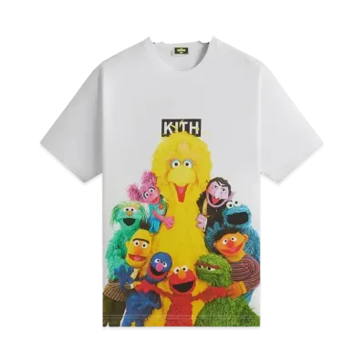 Kith x Sesame Street Group Hug Tee "White"