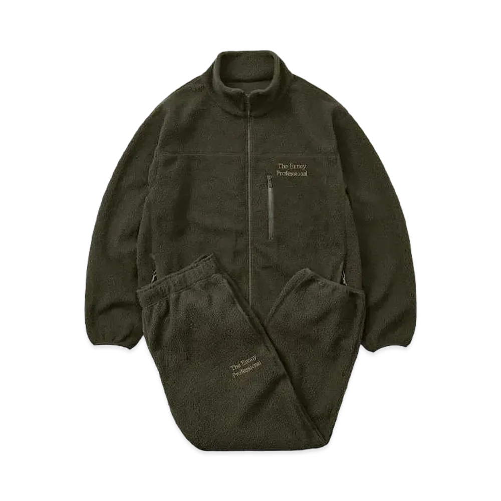 ENNOY 22AW Polartec City Fleece Set Up "Olive/White"