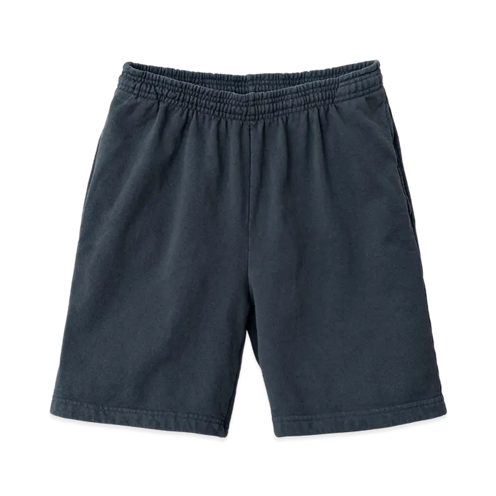 Los Angeles Apparel 14OZ Heavy Fleece Sweat Shorts Garment Dye "Dolphin Blue"