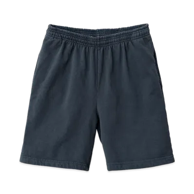 Los Angeles Apparel 14OZ Heavy Fleece Sweat Shorts Garment Dye "Dolphin Blue"