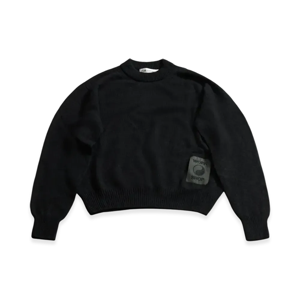 OUR LEGACY Knitted Roundneck "Black Cashmere"