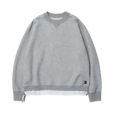 sacai Sponge Sweat Pullover "Light Gray"