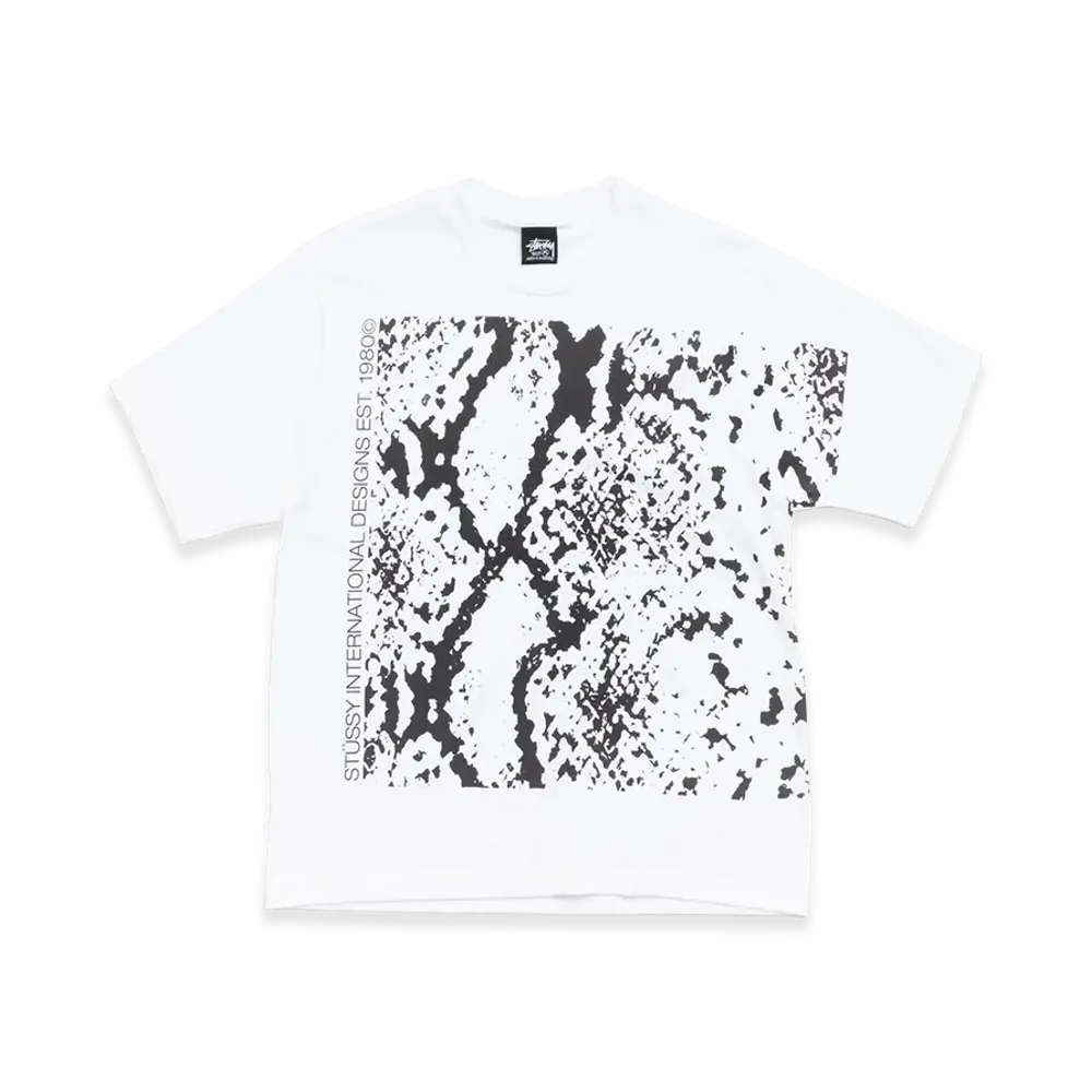 Stussy Snakeskin Tee "White"