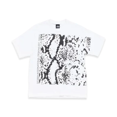Stussy Snakeskin Tee "White"