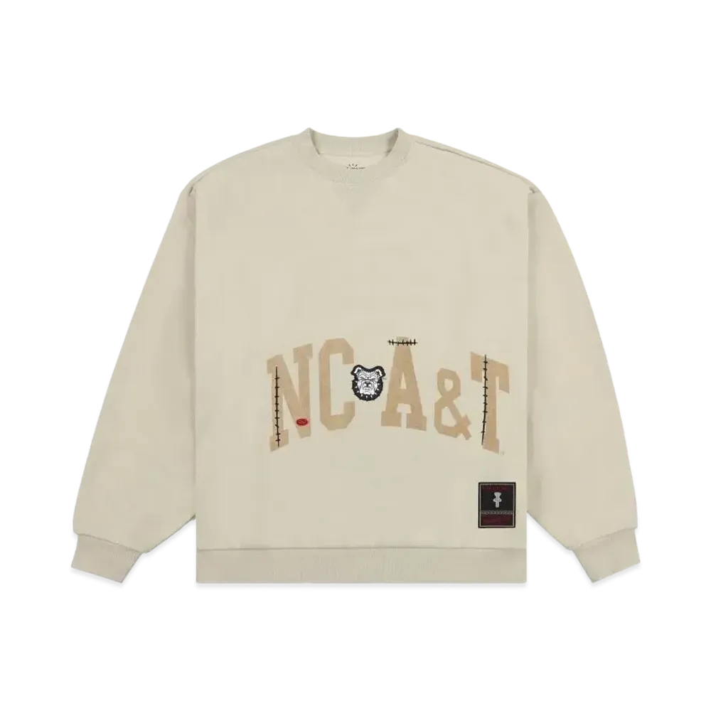 Travis Scott x M&N x NC A&T University Crewneck "Ivory"