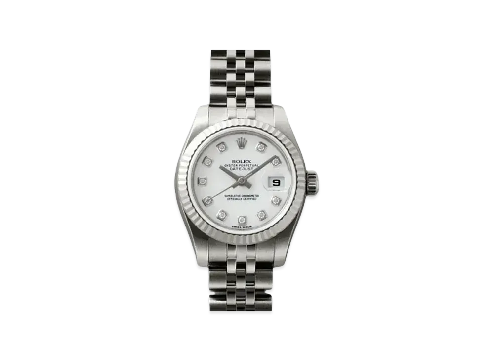 ROLEX Lady-Datejust Diamonds "Stainless Steel/18K White Gold" 179174G