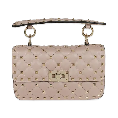 Valentino Women's Small Shoulder Bag Rockstud Spike "Powder"
