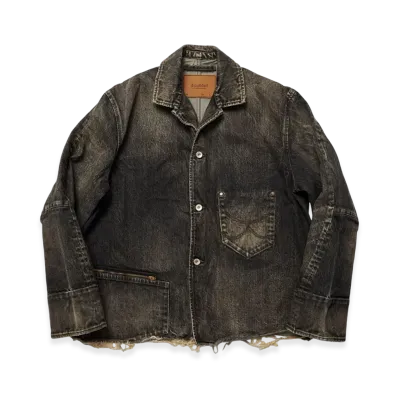 doublet Used Finish Denim Jacket "Black"