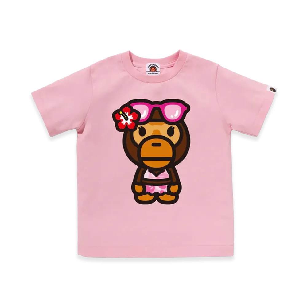 A BATHING APE Kids Baby Lisa Summer Tee "Pink"