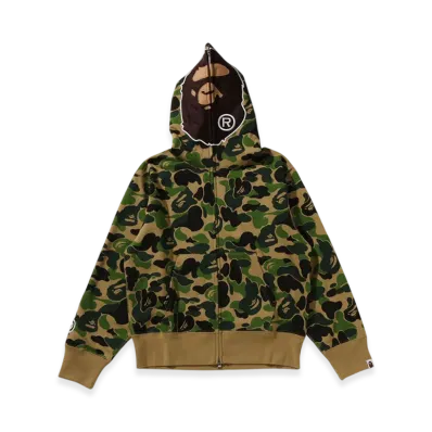 A BATHING APE ABC Camo 2nd Ape Full Zip Hoodie "Green"