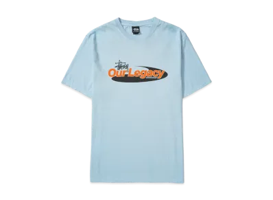 Stussy x Our Legacy Work Shop Swirl Tee Pigment Dyed "Baby Blue"