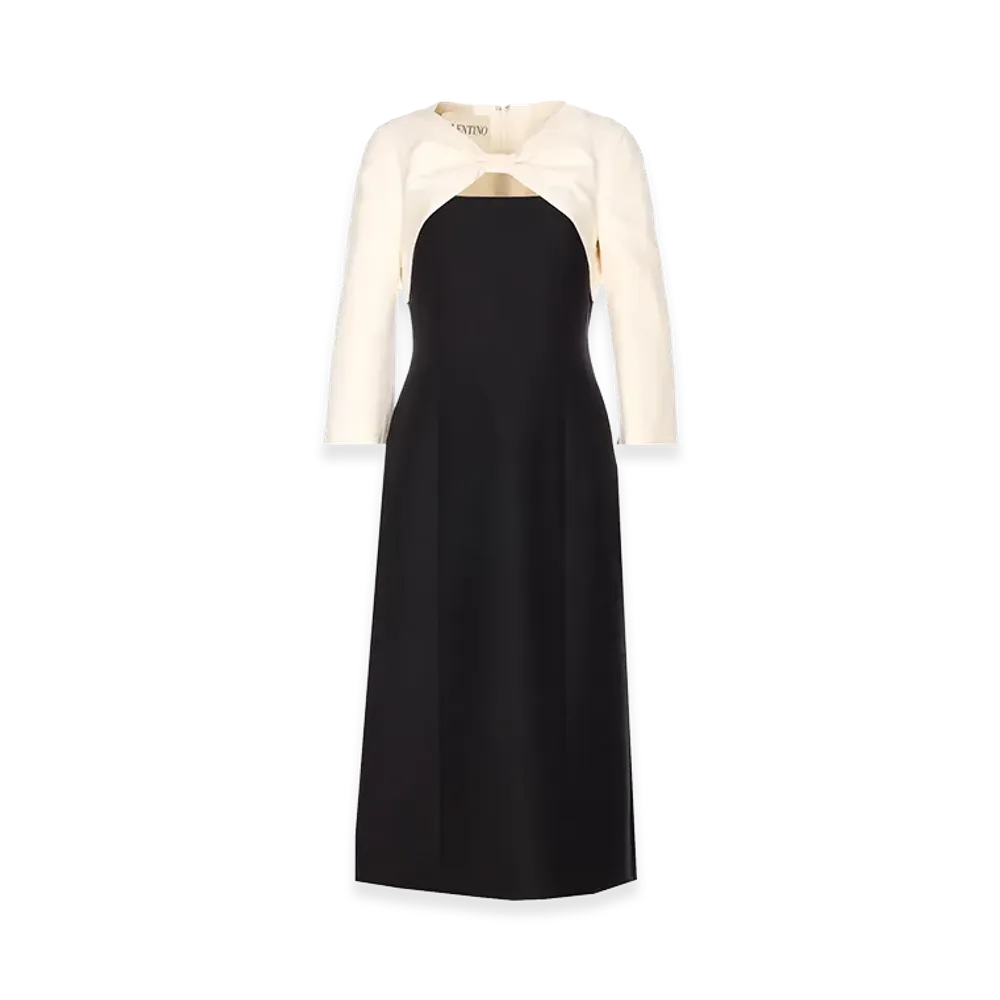 Valentino Women's And Midi Dress "Black/White"