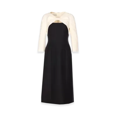 Valentino Women's And Midi Dress "Black/White"