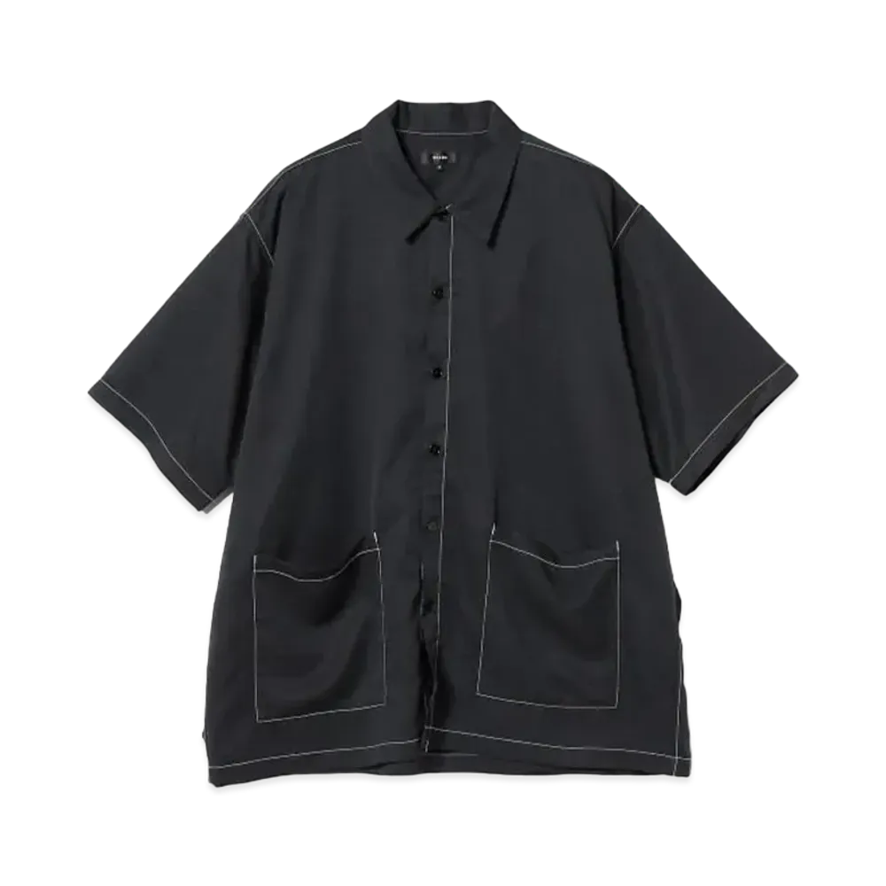 BEAMS Stitch Easy Shirt "Black"