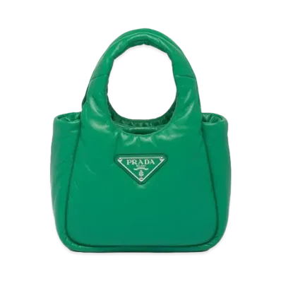 PRADA Small Padded Prada Soft Nappa Leather Bag "Mango"