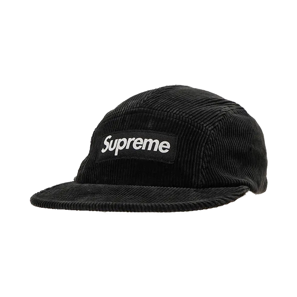 Supreme Corduroy Camp Cap "Black"