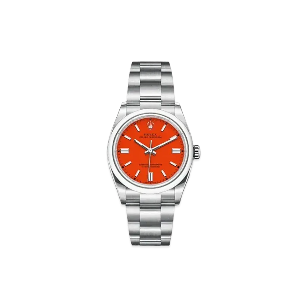 ROLEX Oyster Perpetual 36 Coral Red Dial 126000