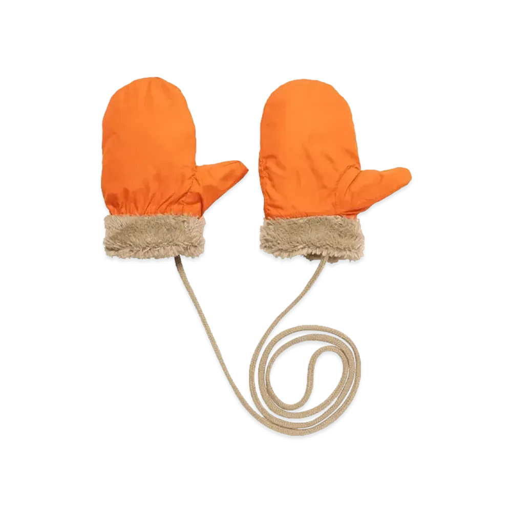 The North Face Baby Reversible Cozy Mitt Baby "Mandarin"