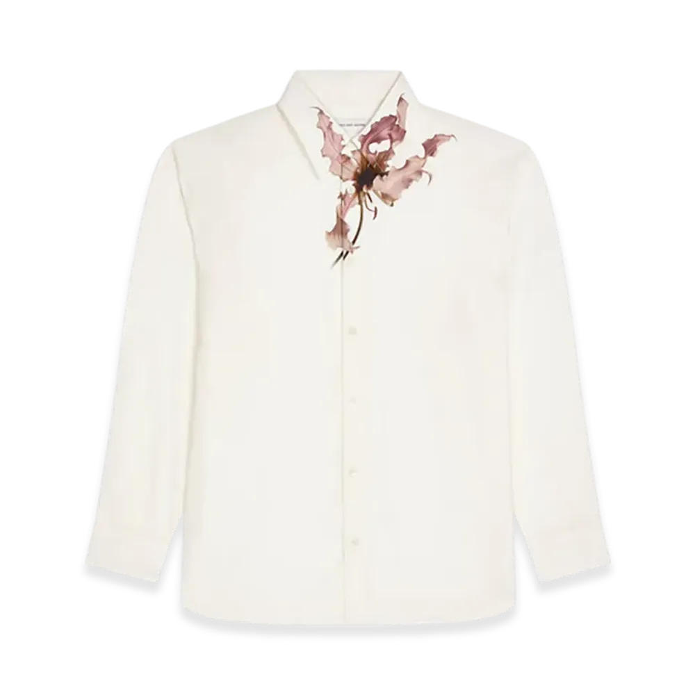 DRIES VAN NOTEN Loose Cotton Shirt "Pink"