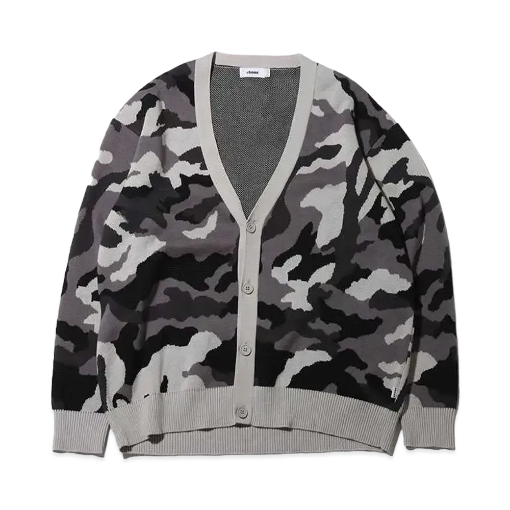 atmos Camouflage Knit Cardigan "Black"