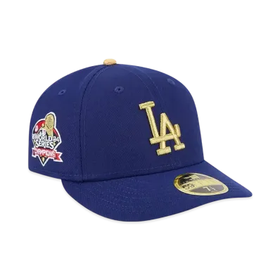 MLB Los Angeles Dodgers 2025 Gold Collection Men's New Era Low Profile 59Fifty Fitted Hat "Royal"