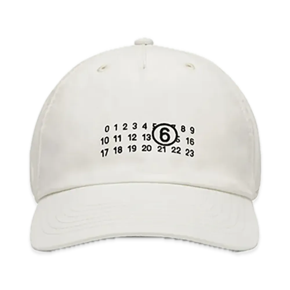 MM6 Maison Margiela MM6 Spiga Capsule 5 Panel Cap "White"
