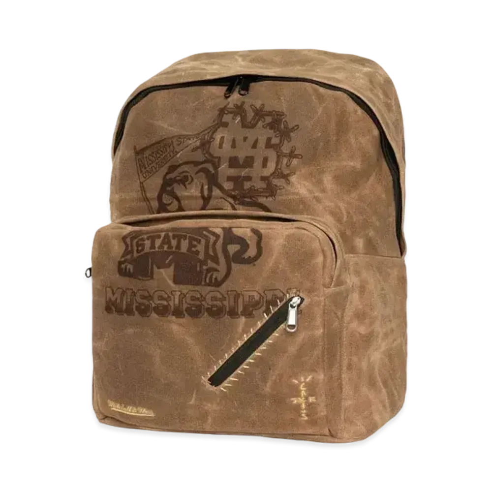 Travis Scott x M&N x Mississippi State University Backpack "Beige"
