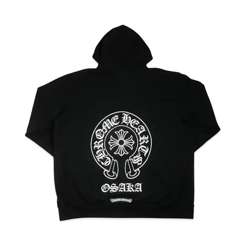 Chrome Hearts Back Horseshoe Zip Hoodie Osaka Exclusive "Black"