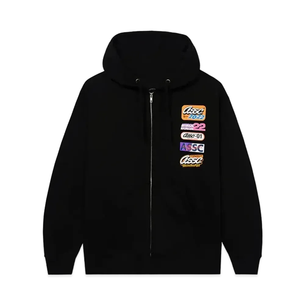 ANTI SOCIAL SOCIAL CLUB FA22 Hot Nights Black Zip Hoodie "Black"