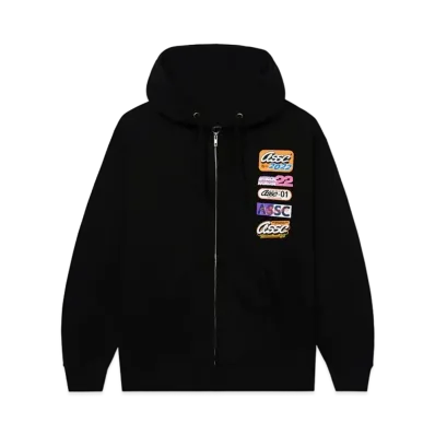 ANTI SOCIAL SOCIAL CLUB FA22 Hot Nights Black Zip Hoodie "Black"