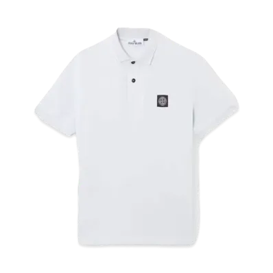 Stone Island 22002SC Organic Cotton Elastane Pique "Sky Blue"