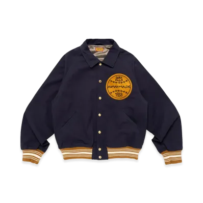 HUMAN MADE Baseball Jacket "Navy"