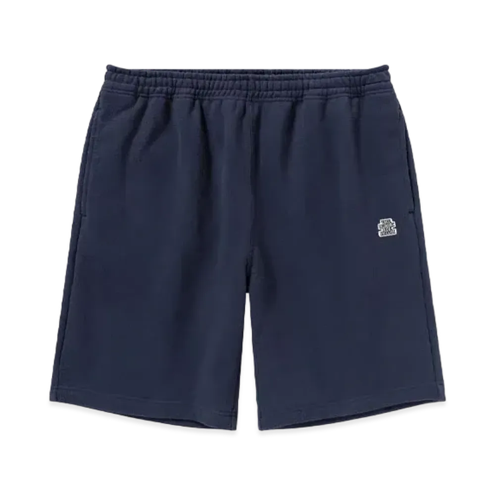 Black Eye Patch Small OG Label Sweat Shorts "Navy"