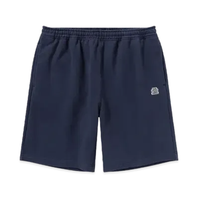 Black Eye Patch Small OG Label Sweat Shorts "Navy"
